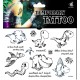 Dino Tattoos 1 Bogen Fake Tattoo (15,5cm x 10,5cm ) - einmal tatoos temporary