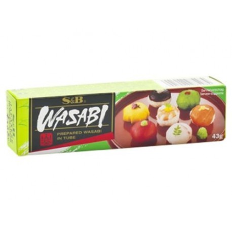 Wasabi Paste sehr scharf Tube 43g Sushi grüner Japan Meerrettich Wasabipaste S&B