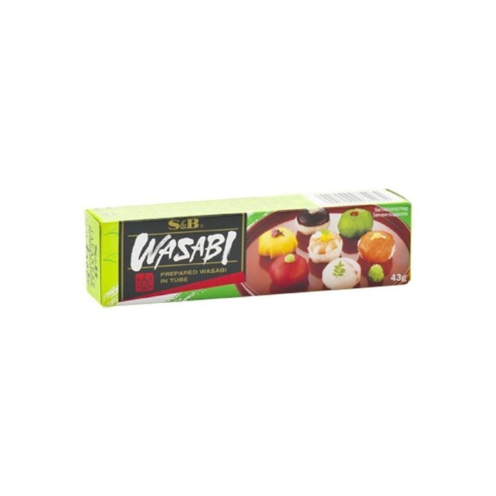 Wasabi Paste sehr scharf Tube 43g Sushi grüner Japan Meerrettich Wasabipaste S&B
