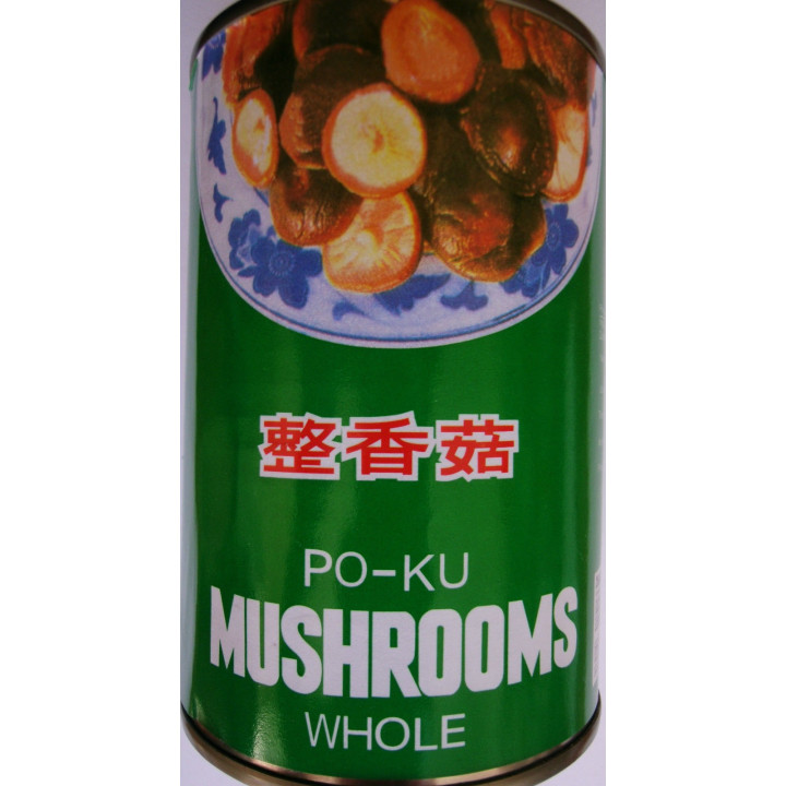 Po-Ku Shiitake Pilze asiatische chinesische Mushrooms König der Pilze 284g Ganz