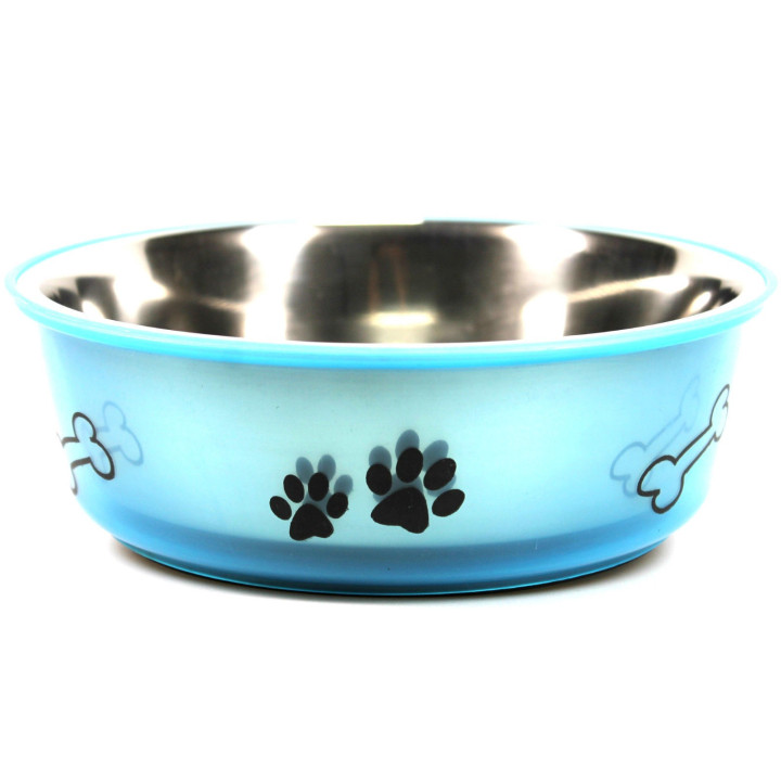 Fressnapf Wassernapf Hund/Katze Edelstahl (Ø21cm, H: 7cm) in 4 Farben Hundenapf Katzennapf Futternapf