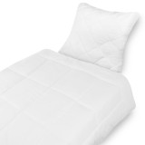 Qualitäts Microfaser Bettenset Kopfkissen (80x80 cm) + Bettdecke (135x200cm) Wohlfühlset waschbar