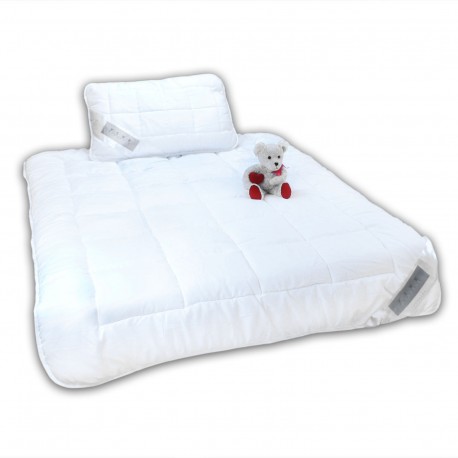 Kinderbett Bettenset für Kinder Kopfkissen (40x60)+ Bettdecke (135x100) kinderdecke Kinderkissen Allergiker geeignet