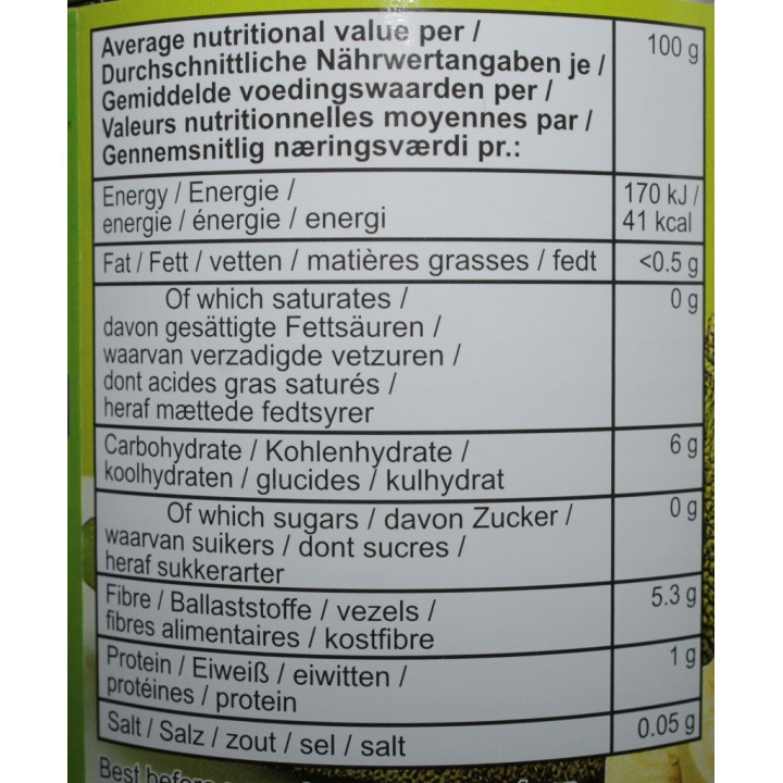Jackfrucht Scheiben in Wasser 560g/Abtropfgew. 280g Fleischersatz vegetarisch vegan grüne jackbaumfrucht