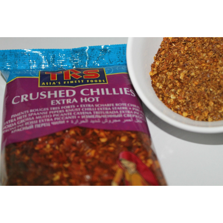 Chili Flocken EXTRA SCHARF chillischrot geschrotet crushed chili 100g Topgewürze