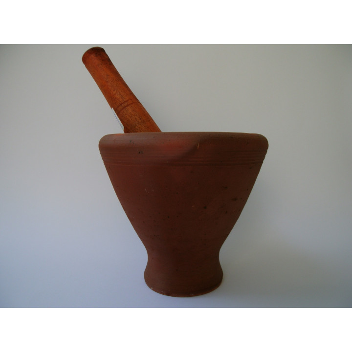 XL Laos Mörser mit Stößel 19 x 20cm sehr massiv stössel mörßer Handarbeit Sonderpreis