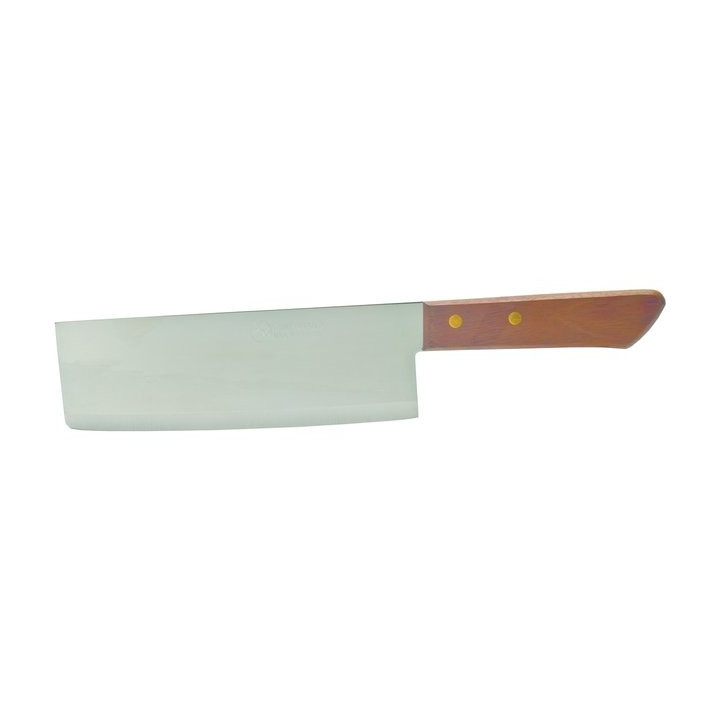 Nakiri Küchenmesser mit Holzgriff und Edelstahlklinge asiatisches Kochmesser Klinge 19cm