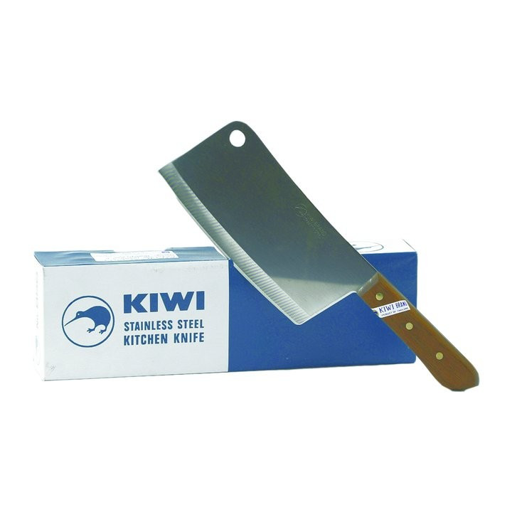 Hackbeil Edelstahl Holzgriff Klinge 19cm Hackmesser Fleischerbeil Küchenbeil Beil