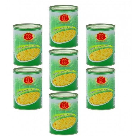 knackige Bambussprossen in Streifen 567g Dose Asia Food Gemüse dauerhaft günstig