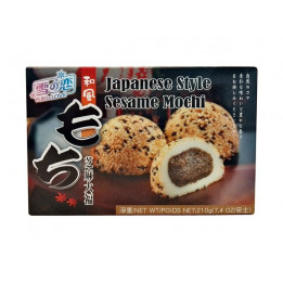 japanischer Reiskuchen Sesam Mochi 210g/6 Stück Spezialität Nachtisch Dessert
