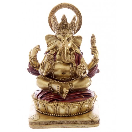 Ganesha Figur 14cm - Hinduismus buddhismus ganescha statue Elefantengott