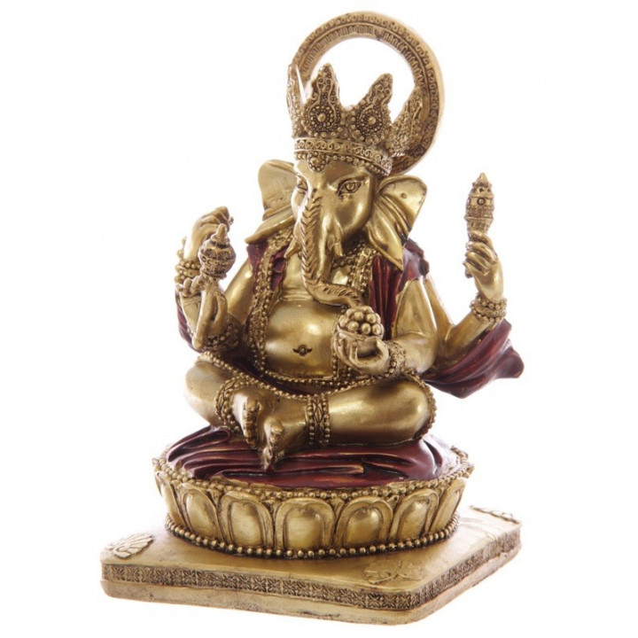 Ganesha Figur 14cm - Hinduismus buddhismus ganescha statue Elefantengott