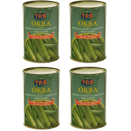 Okraschoten 400g in SalzWasser indische Zucchini OKRA Schoten Wok Gemüse