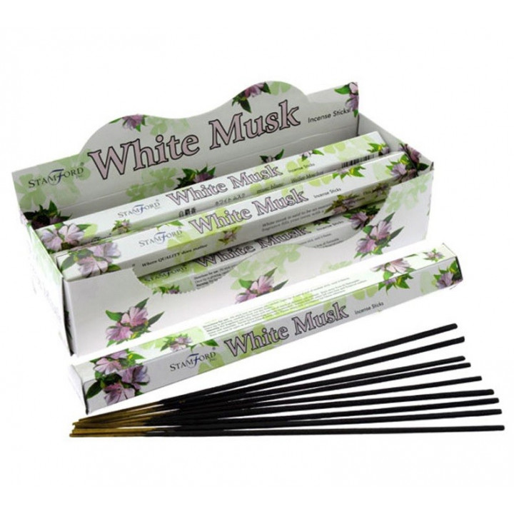 20 Räucherstäbchen White Musk weißer moschus Duftstäbchen Indien Mengenrabatt