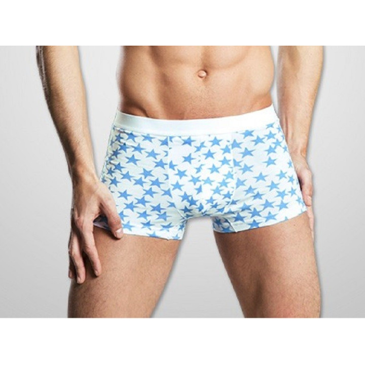 Trendy Herren Hipster "Stars" Boxershorts  - zur Wahl in 4 Farben und 4 Größen -  Baumwolle/Elasthan