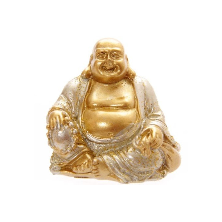 Glitzer Buddha Sammelfiguren (ca. 4x4,8x3,5 cm) Tempel (ca. 21x26,5x18) Räucherstäbchenhalter einzeln oder im Set