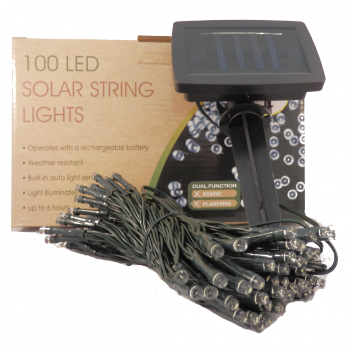 Solar Lichterkette mit 100 LED - leuchtet bis zu 6 Stunden - Qualitätsprodukt