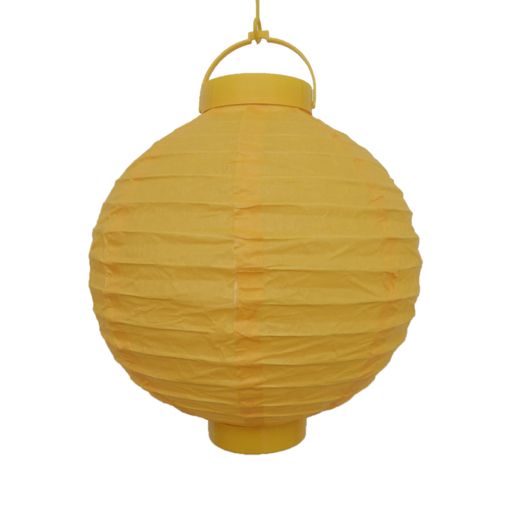 LED Lampion Ø 20cm - 4er Pack Papier-Laterne Gartenlampion