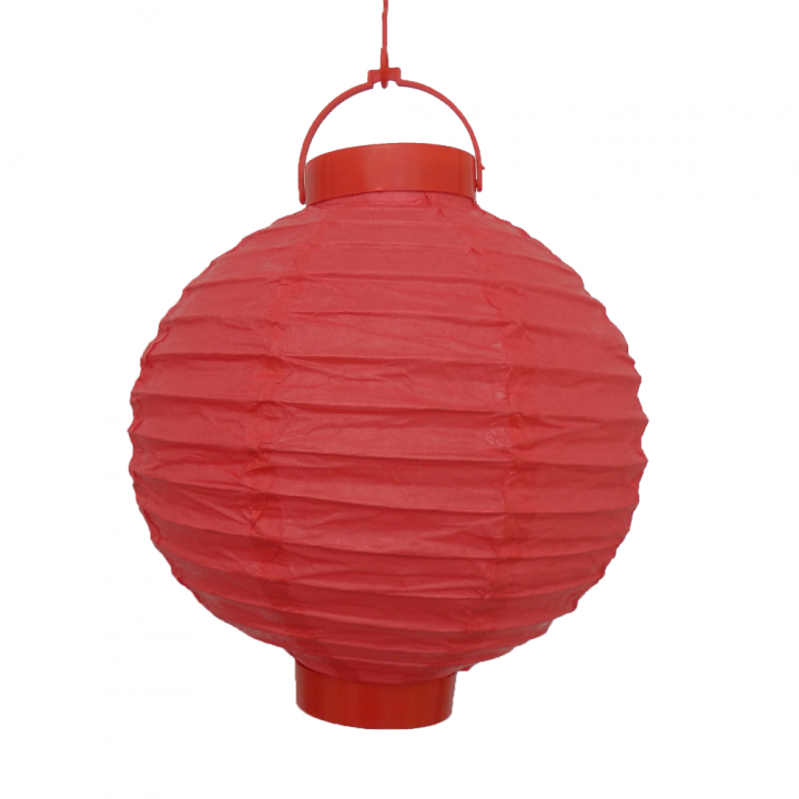 LED Lampion Ø 20cm - 4er Pack Papier-Laterne Gartenlampion