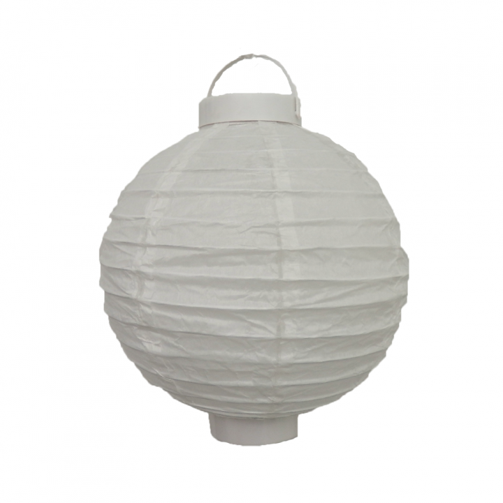 LED Lampion Ø 20cm - 4er Pack Papier-Laterne Gartenlampion