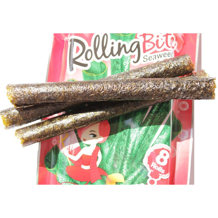 Chili Algensnack süß/scharf 28g knuspriger Seetang Meeresalge algenblätter nori rolls