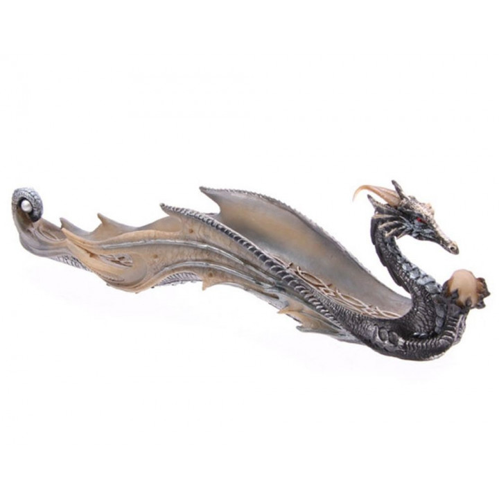 Räucherstäbchenhalter chinesischer Drache  (32,5cmx5,7cmx5cm) aus Polyresin für Räucherstäbchen