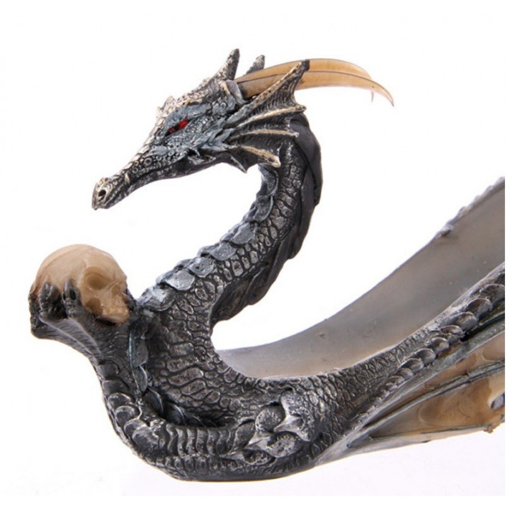 Räucherstäbchenhalter chinesischer Drache  (32,5cmx5,7cmx5cm) aus Polyresin für Räucherstäbchen