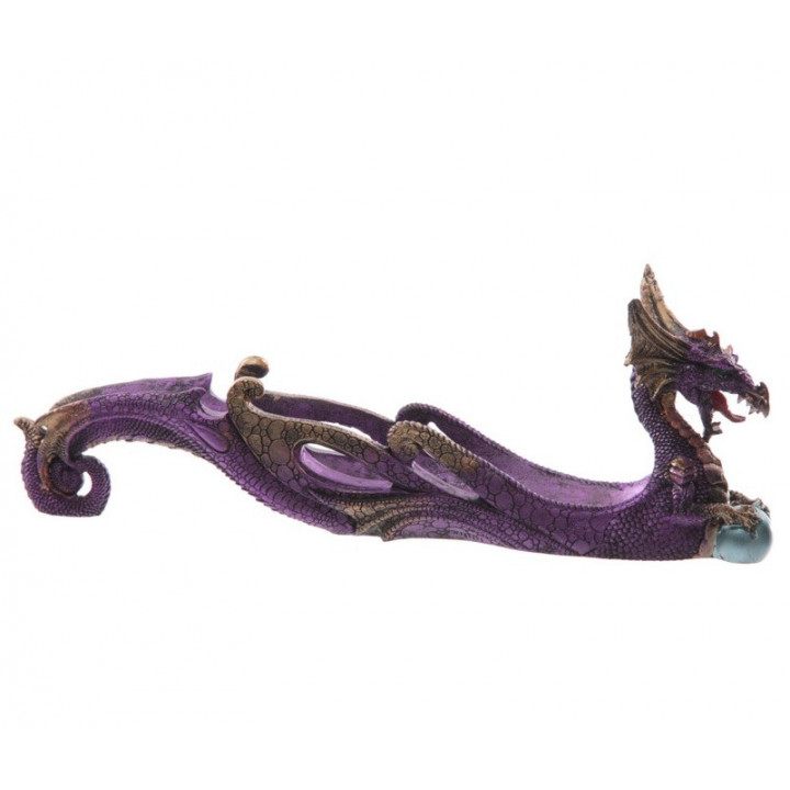 Räucherstäbchenhalter chinesischer Drache mit Kugel  (30,5cmx11cmx5cm) in 2 Farben aus Polyresin für Räucherstäbchen