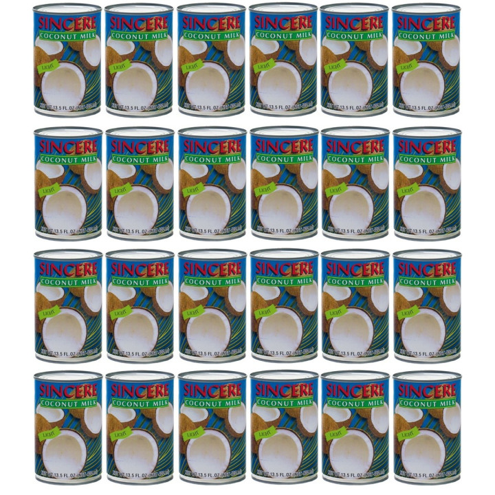 24x Kokosmilch a 400ml LIGHT 5% Fett  Dose coconut milk 4,8 Liter