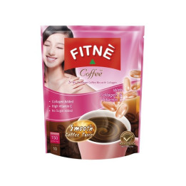 Kaffee von FITNE mit Kollagen + Vitamin C für schöne Haut / Hautaufbau Instant Coffee 150g (10x15g)
