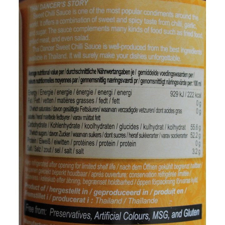 süße Chilisauce z.B. für Frühlingsrollen, sweet Chilli sauce, Dipp, soße, 435ml