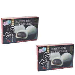 japanischer Reiskuchen Adzuki Mochi Spezialität Nachtisch Dessert Rote Bohnen