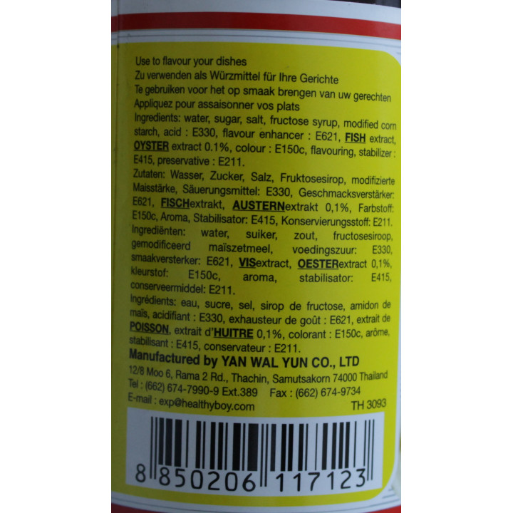 Austernsauce Top Produkt, Würzsauce oyster sauce, asia food soße thailand