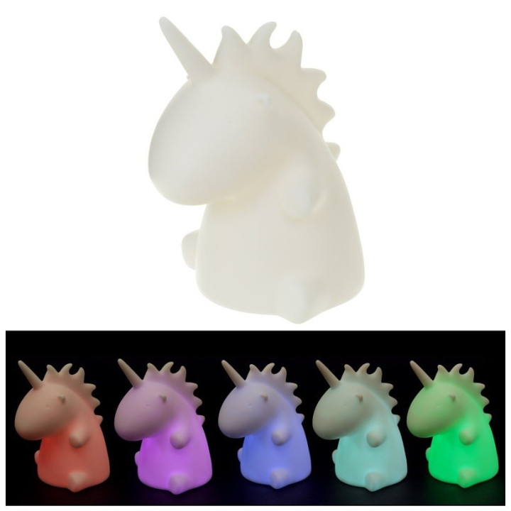 Einhorn LED Nachtlicht mit Farbwechsel inkl. Batterie Kinderlicht Stimmungslicht Unicorn