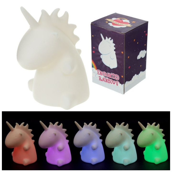 Einhorn LED Nachtlicht mit Farbwechsel inkl. Batterie Kinderlicht Stimmungslicht Unicorn