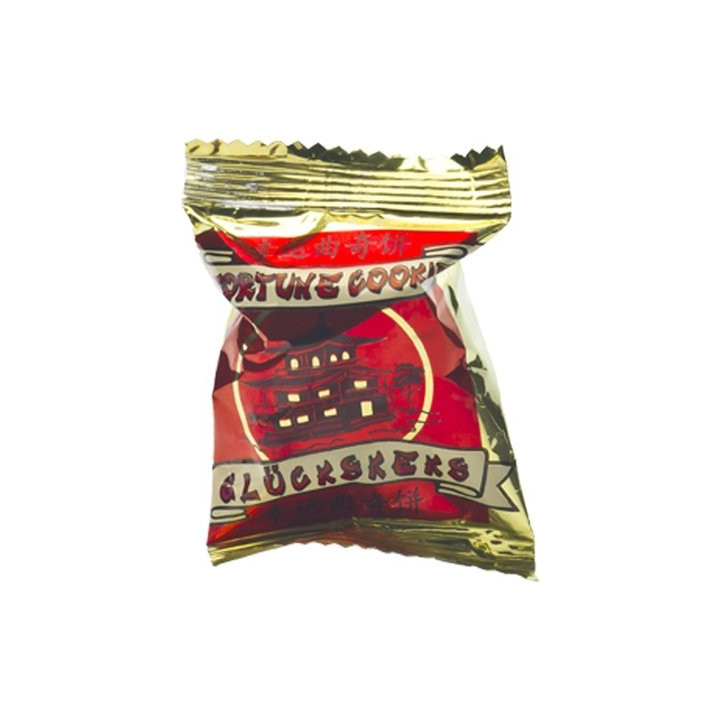 40 Glückskekse einzeln in Folie -fortune cookie- Weissagungen im Weizenkeks