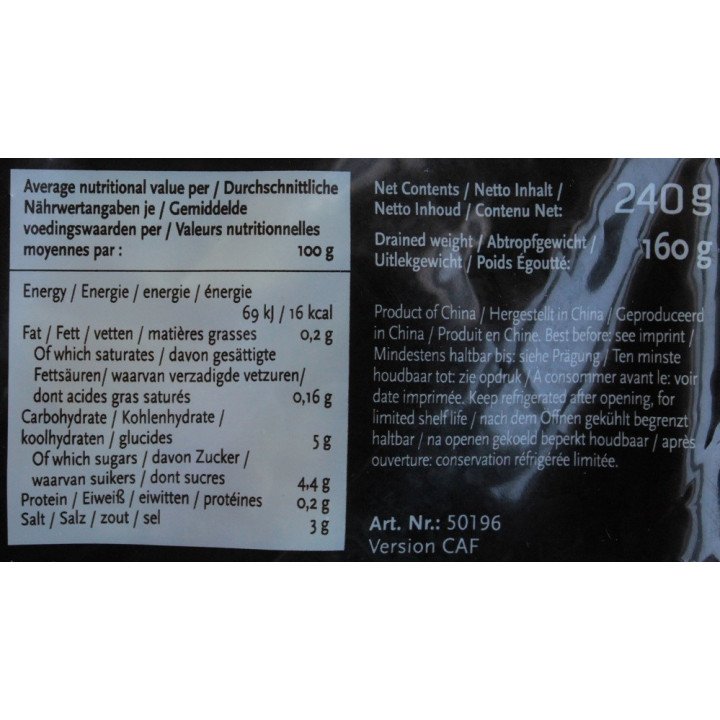 Sushi Ingwer weißer sushiingwer ginger 240g