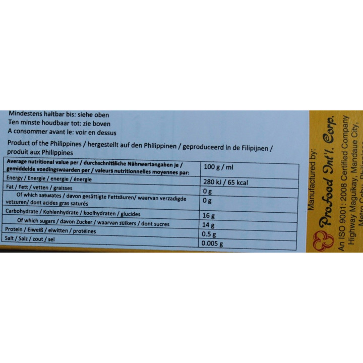 reines Mango Püree 500g ungesüßt Fruchtmark mangopüree puree natur mangomark