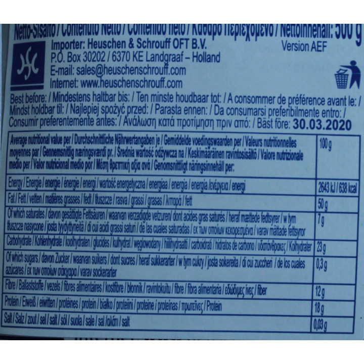 Schwarzer Sesam 500g Sesamsamen Seeds Samen sushi gewürz sushisesam Thailand
