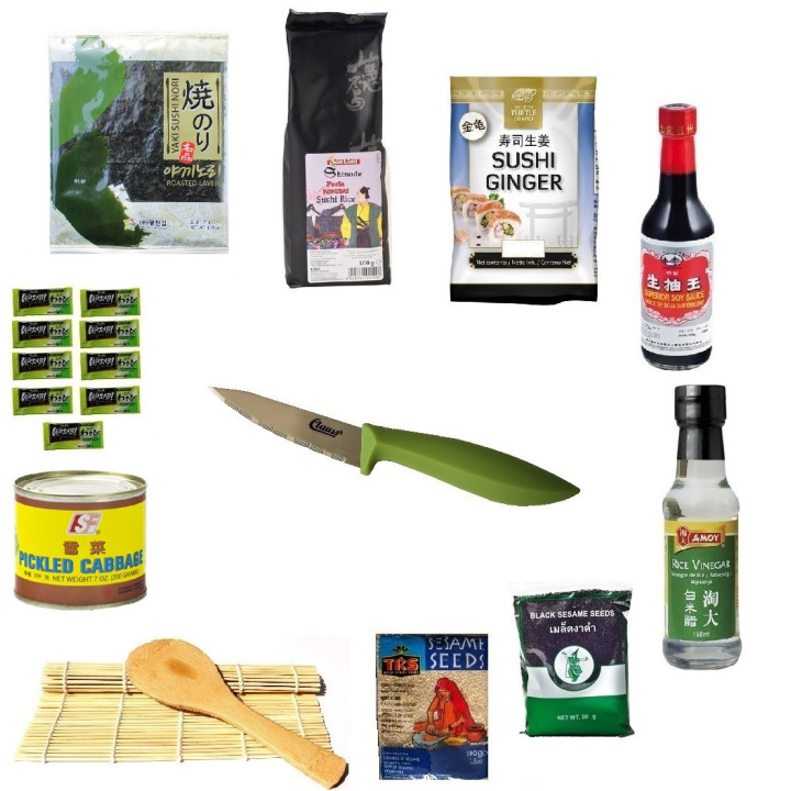 Sushipaket 20tlg. Sparen Sie!    Starter Sushi Set sushiset Starterpaket Sushikit