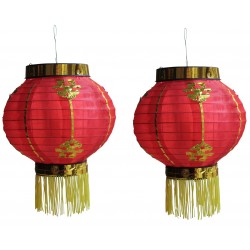2 Laternen japanische chinesische asiatische Lampions Sushi Dekoration Lampenschirm