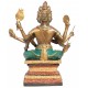 Brahma Gott der Schöpfung Bronze-Statue 19cm Buddha Buddhismus Hinduismus budda Ganesha Thailand