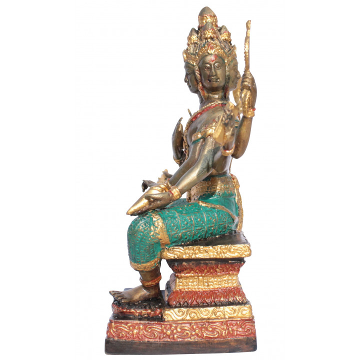 Brahma Gott der Schöpfung Bronze-Statue 19cm Buddha Buddhismus Hinduismus budda Ganesha Thailand