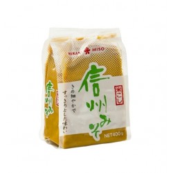 Miso Shinshu Shiro Paste 400g fermentierte Sojabohnenpaste weiße Misopaste aus Japan