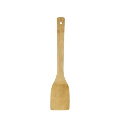 1 Holzlöffel Bambusholz (30cm lang,  Gewicht: 40g)  Kochlöffel Holzspatel pfannenwender woklöffel