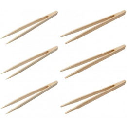 6 Tom Yang Zangen 15cm Kochpinzette Hot Pot Zangen Küchenzange Bambuszange Grillzange