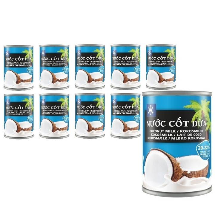 Kokosmilch 400ml Dose 20-22% Fett - cocosmilch Vietnam Cocktails 1A Sahneersatz