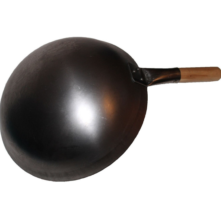 Wok 33 x 10cm Eisenwok Wokpfanne Rundwok asiatische eisenpfanne auch Gastronomie