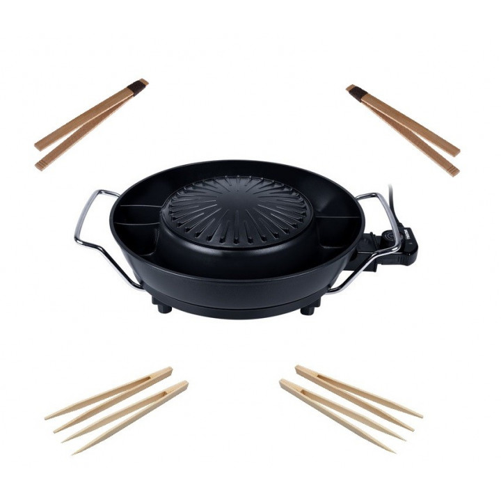 Korea Grill 1800W multifunktionales koreanisches Grill-Set Hot Pot Feuertopf Tischgrill Tristar