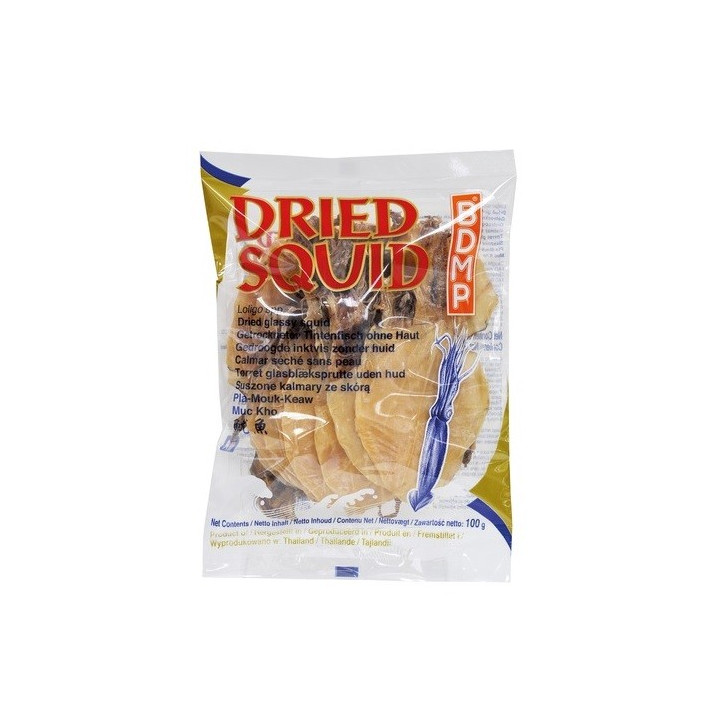 Tintenfisch ohne Haut 100g getrocknete Muc Kho Calamari Trockenfisch mực khô